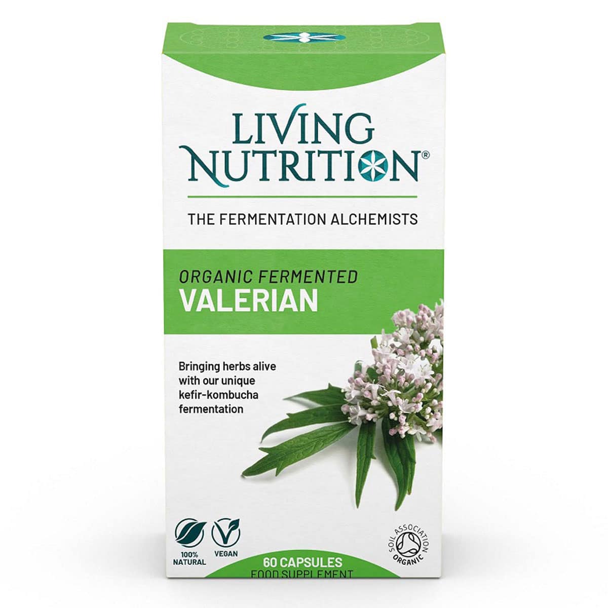 Living Nutrition - Capsule di Valerian fermentata (60 pezzi) - prodotto