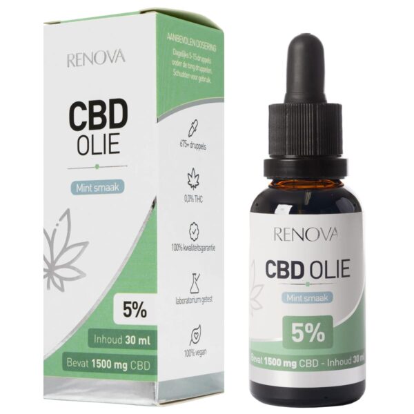 Renova - Olio di CBD 5% alla menta piperita (30 ml) - immagine 2