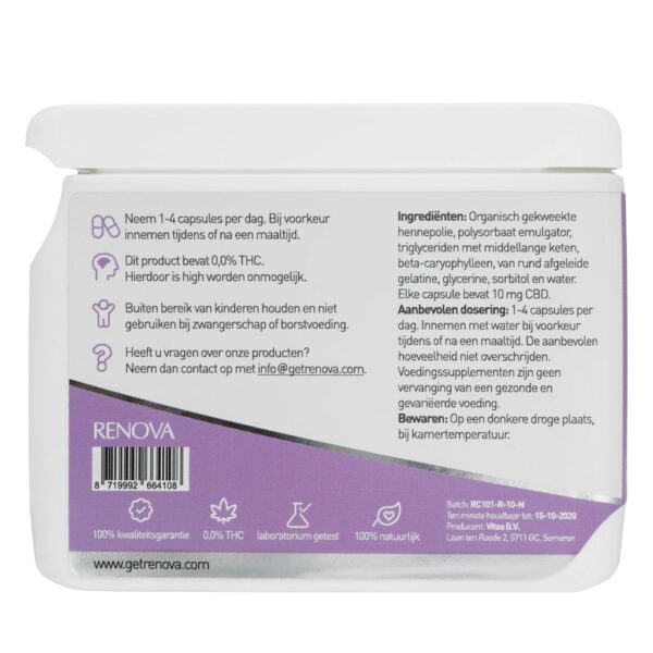 Renova - Capsules CBD 2,5% (10 mg) - immagine 2