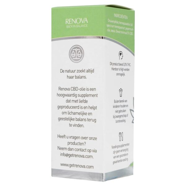 Renova - Olio di CBD 5% alla menta piperita (30 ml) - immagine 4