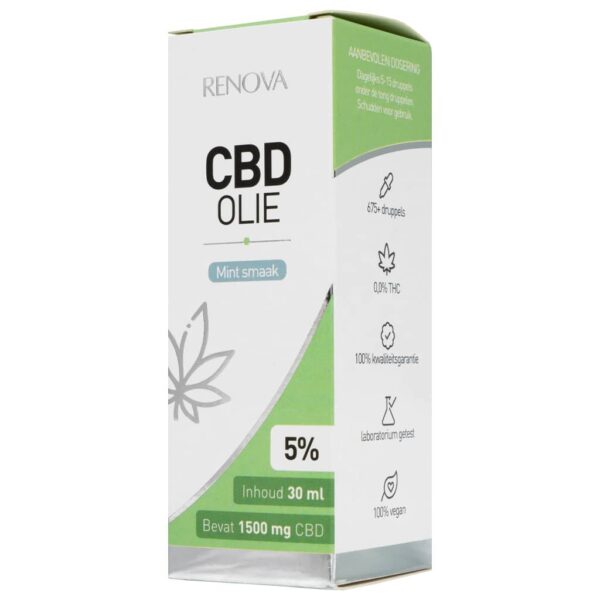 Renova - Olio di CBD 5% alla menta piperita (30 ml) - immagine 3